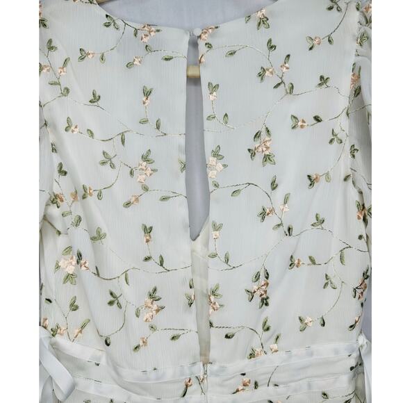 Majorelle Mikey Romper White with Floral Embroidery – Size Small - Picture 7 of 8